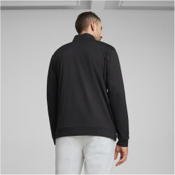 PUMA Pure Colorblock 1/4-Zip Golf-Sweatshirt Herren 03 - PUMA black/aqua blue M