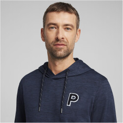 PUMA Cloudspun Patch Hoodie Herren 02 - deep navy heather L