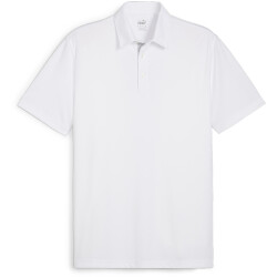 PUMA Pure Solid Poloshirt Herren 02 - white glow S