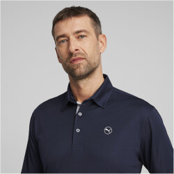 PUMA Pure Solid Poloshirt Herren 03 - deep navy S