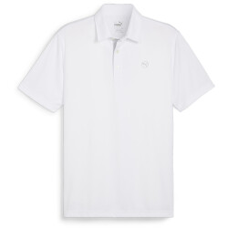 PUMA Pure Solid Poloshirt Herren 02 - white glow M