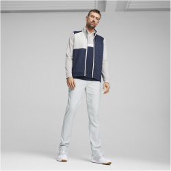 PUMA Cloudspun Golfweste Herren 02 - deep navy heather/ash gray M