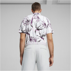 PUMA Mattr Birds of Paradise Poloshirt Herren 02 - white glow/pink icing S