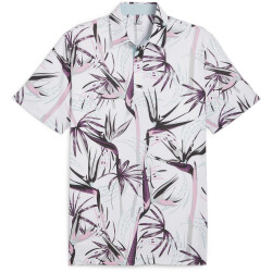 PUMA Mattr Birds of Paradise Poloshirt Herren 02 - white...