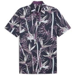 PUMA Mattr Birds of Paradise Poloshirt Herren 01 - deep...