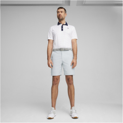 PUMA Pure Geo Poloshirt Herren 02 - white glow/deep navy S