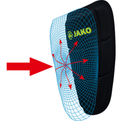 JAKO Prestige Schienbeinschoner Kevlar Solo schwarz/lime L (160-180 cm)