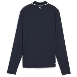 PUMA You-V langarm Poloshirt Damen 02 - deep navy S