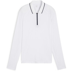 PUMA You-V langarm Poloshirt Damen 01 - white glow S