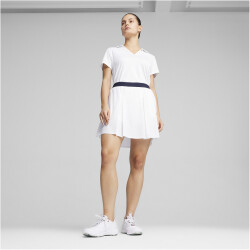 PUMA Club Pleated Golfrock Damen 01 - white glow/deep navy L