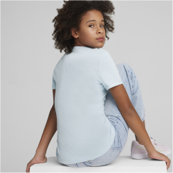 PUMA Essentials Logo T-Shirt M&auml;dchen 23 - turquoise surf 152