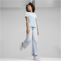 PUMA Essentials Logo T-Shirt M&auml;dchen 23 - turquoise surf 152