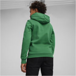 PUMA Ess+ Metallic 2 Col Big Logo Fleece-Hoodie Jungen 76 - archive green 140