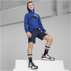 PUMA Ess+ Metallic 2 Col Big Logo Fleece-Hoodie Jungen 21 - cobalt glaze 152