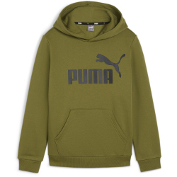 PUMA Essentials Big Logo Fleece-Hoodie Jungen 76 - olive green 152