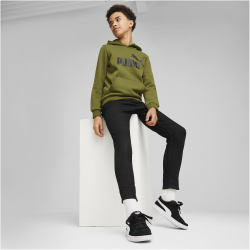 PUMA Essentials Big Logo Fleece-Hoodie Jungen 76 - olive green 152