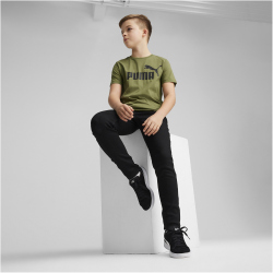 PUMA Essentials Logo T-Shirt Jungen 76 - olive green 104