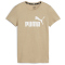 PUMA Essentials Logo Heather T-Shirt Damen 82 - prairie tan S