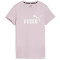 PUMA Essentials Logo Heather T-Shirt Damen 60 - grape mist L