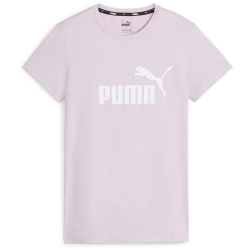 PUMA Essentials Logo T-Shirt Damen 60 - grape mist M