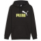 PUMA Ess+ Metallic 2 Col Big Logo Fleece-Hoodie Herren 59 - PUMA black/lime sheen M