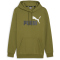 PUMA Ess+ Metallic 2 Col Big Logo Fleece-Hoodie Herren 35 - olive green S