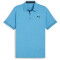 PUMA Cloudspun Haystack Poloshirt Herren 17 - aqua blue heather/puma black heather S