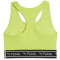 PUMA 4Keeps Elastic Mid Support Sport-BH Damen 39 - lime pow XS