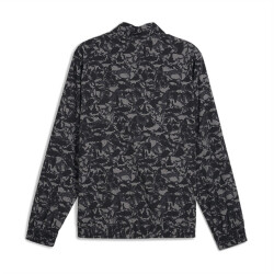 PUMA Fit Print Woven Trainingsjacke Herren 01 - PUMA black/q1 print M