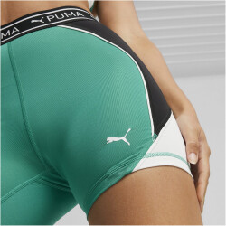PUMA Fit Train Strong 5" kurze Laufleggings Damen 86 - sparkling green XL