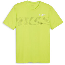 PUMA Run Favorites Graphic Laufshirt Herren 39 - lime pow M