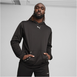 PUMA Fit Taped PWRFleece Lite Hoodie Herren 01 - PUMA black S