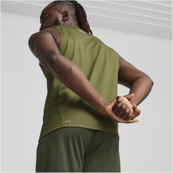 PUMA DriRelease Mesh Tanktop Herren 33 - olive green XL