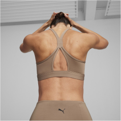 PUMA 4Keeps Ultrabare Strappy Mid Support Sport-BH Damen 96 - totally taupe L