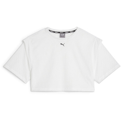 PUMA Fit Move Mesh Cropped T-Shirt Damen 02 - PUMA white M