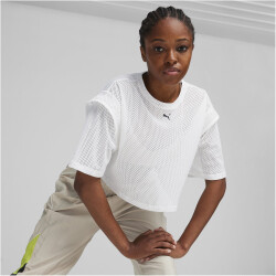 PUMA Fit Move Mesh Cropped T-Shirt Damen 02 - PUMA white M