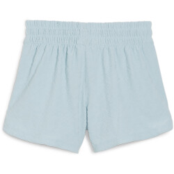 PUMA Fit Branded Fleece High-Waist 3" Shorts Damen 22 - turquoise surf L