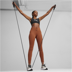 PUMA Train Cloudspun Rib Leggings Damen 81 - teak XS