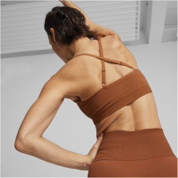 PUMA Move Shapelux Seamless Low Support Sport-BH Damen 81 - teak S
