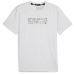 PUMA Train Graphic Laufshirt Herren 42 - silver mist S