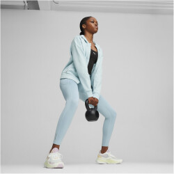 PUMA Train Favorite Fleece Kapuzenjacke Damen 23 - turquoise surf XS