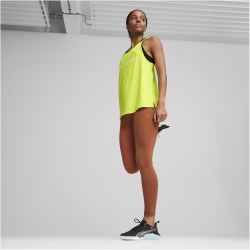 PUMA Fit Fashion Ultrabreathe Allover Trainings-Tanktop Damen 39 - lime pow XS