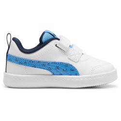 PUMA Courtflex V2 Woods Baby-Sneaker mit Klettverschluss 02 - PUMA white/regal blue 20