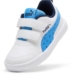 PUMA Courtflex V2 Woods Baby-Sneaker mit Klettverschluss 02 - PUMA white/regal blue 20