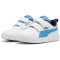 PUMA Courtflex V2 Woods Sneaker mit Klettverschluss Kinder 02 - PUMA white/regal blue 32.5