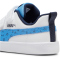 PUMA Courtflex V2 Woods Sneaker mit Klettverschluss Kinder 02 - PUMA white/regal blue 32.5