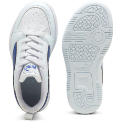 PUMA Rebound V6 Low AC Sneaker Kinder 10 - PUMA white/cobalt glaze/dewdrop 35