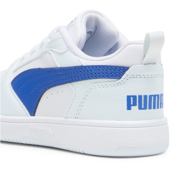 PUMA Rebound V6 Low AC Sneaker Kinder 10 - PUMA white/cobalt glaze/dewdrop 35