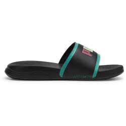 PUMA Popcat 20 Ready, Set, Better Pantoletten Kinder 02 - PUMA black/PUMA black/sparkling green 28