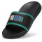 PUMA Popcat 20 Ready, Set, Better Pantoletten Kinder 02 - PUMA black/PUMA black/sparkling green 28